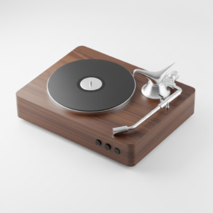 Walnut wood minimalist NFC Speaker